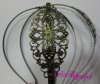 BRONZE VINTAGE filigree headband 75X35 mm.5 mm width, fil 45x35m