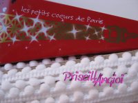 WHITE little Pom pom fringe / trim - 50 cm - ribbon