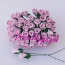 LIGHT PINK mulberry paper closed rosebuds - 6 mm - 5 pces