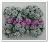 10 rosas abiertas 1.5 cm color azul claro dos tonos 10 rosas abiertas 1.5 cm color azul claro dos tonos