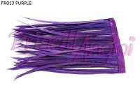 PURPLE Feather Fringe Spiky Biot, 10 cm ( 35-40 feather )