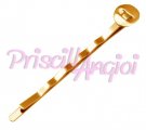 Golden Hair clip hair pin bobby pin with pad 52 mm