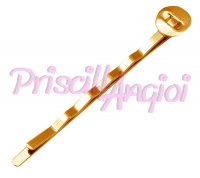 Golden Hair clip hair pin bobby pin with pad 52 mm [TYP-016]