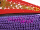 PURPLE little Pom pom fringe / trim - 50 cm - ribbon