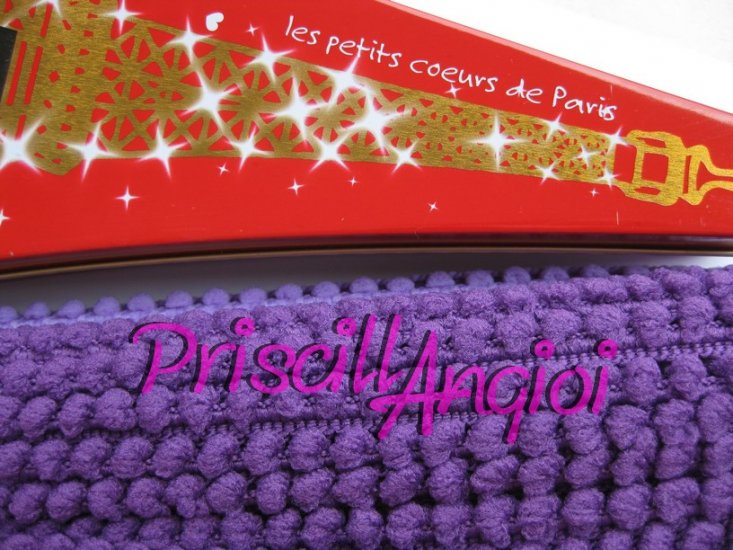 Fleco de Madroo mini pompon MORADO - seccin - 50 cm - - Haga un click en la imagen para cerrar