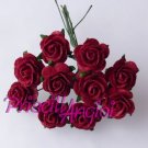 STRONG RED open roses 2.0 cm ( 5 pces.)