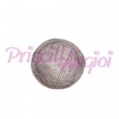 PEWTER Round Sinamay Base 7 cm