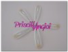 Gancho ranita horquilla cabello blanco con base 45 mm Gancho ranita horquilla cabello blanco con base 45 mm
