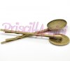 Brass Bronze Hair Clip Bobby Pin 6.3 with18mm round circle cameo