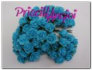 LIGHT TURQUOISE open roses 1.5 cm ( 10 pces.)