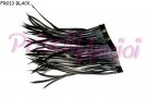 BLACK Feather Fringe Spiky Biot, 10 cm ( 35-40 feather )