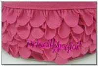 Petal trim ribbon FUCHSIA PINK - 1 meter