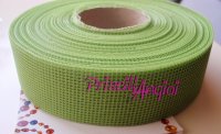 APPLE GREEN Ribbon sinamay bias binding 3 cm wide - ( 1 METER )