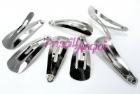 Mini Baby Kids Stainless Steel Hair Clip Snap Barrettes 23 mm