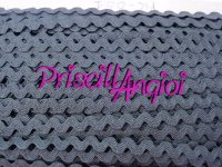 Ric Rac Ondulina Picunela NEGRA 100% Polister 8 mm ( 0.50 cm )