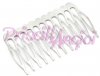 Base peina peineta plateada metalica 39x64 mm Base peina peineta plateada metalica 39x64 mm