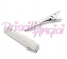 Pinza pasador cabello base plateada 35x7 mm