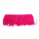 Fleco de plumas gallo - seccion 10 cm ( 30 plumas FUCSIA FUERTE