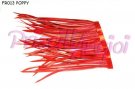 Fleco plumas oca color ROJO POPPY, 10 cm (35-40 plumas)