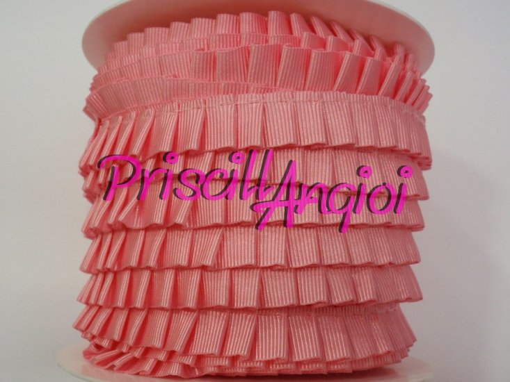 Plisado Falla grosgrain cinta ROSA 038 ( 0.5 cm ) - Haga un click en la imagen para cerrar