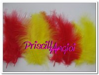 MIX COLORS ESPAA Marabou feather 120-140 mm ( 12 pce )