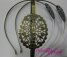 BRONZE VINTAGE filigree headband 45X35 mm.5 mm width, fil 45x35m