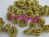 18 mm METALLIC GOLD ROSE ( 5 pieces )