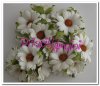 White Chrysanthemums flower 45 mm ( 5 pces.)