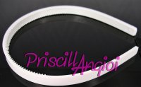 Plastic headbands WHITE 10 mm ( 2 pcs)