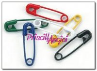 Colored Safety Pins PRIMARY ( 20 pieces )