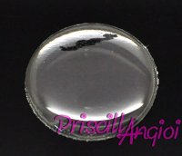 Epoxy flexible dome seal cabochon18 mm ( 5 pieces)