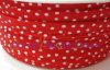 Bias binding cotton polka dot spot red 10 mm ( 0.5 m )