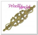 Antique Bronze Filigree 65x20 mm