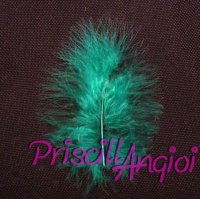 Turquoise Marabou feather 120-140 mm ( 1 pce )