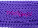 Picunela MORADO ric rac ondulina 100% Polister 8mm ( 0.50 cm )