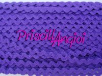 Picunela MORADO ric rac ondulina 100% Polister 8mm ( 0.50 cm )