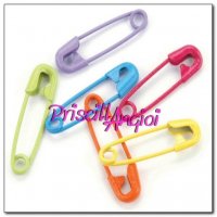 Colored Safety Pins TROPICAL ( 20 pieces )