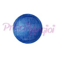 ROYAL BLUE Round Sinamay Base 14 cm