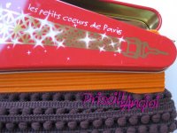 BROWN little Pom pom fringe / trim - 50 cm - ribbon