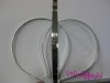 SILVER Narrow metalic headband 14X12mm. 5 mm width,