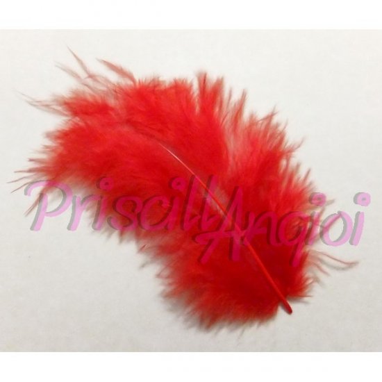 Pluma marab 120-140 mm color rojo ( 1 ud) - Haga un click en la imagen para cerrar