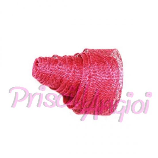 Cinta de sinamay 3 cm ancho - color FUCSIA - 20 cm - Haga un click en la imagen para cerrar