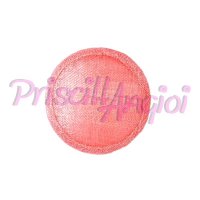 FLAMINGO PINK Round Sinamay Base 11 cm