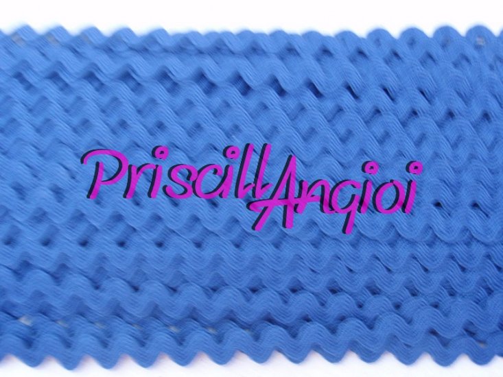 Picunela AZUL MARINO Ric Rac Ondulina 100%Polister 8 mm( 0.50) - Haga un click en la imagen para cerrar