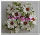 White Chrysanthemums flower 45 mm ( 5 pces.)