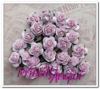 10 rosas abiertas 1.5 cm color rosa claro coleccin 2019