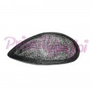 BLACK Base TEARDROP Sinamay 17x14 cm(2cm HIGH)