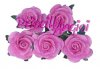 Rosa 20 mm papel mulberry rosa ( 5 uds)
