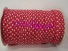 FUCHSIA 035 Bias binding cotton polka dot spot 7 mm ( 0.5 m )