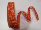 100% cotton bias tape, 18 mm, Liberty reds